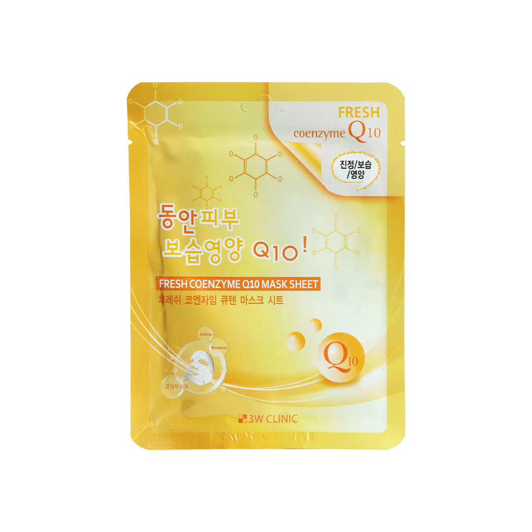 3W Clinic Fresh Coenzyme Q10 Sheet Mask 23ml