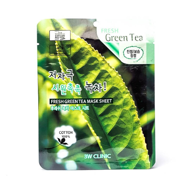 3W Clinic Fresh Green Tea Sheet Mask 23ml
