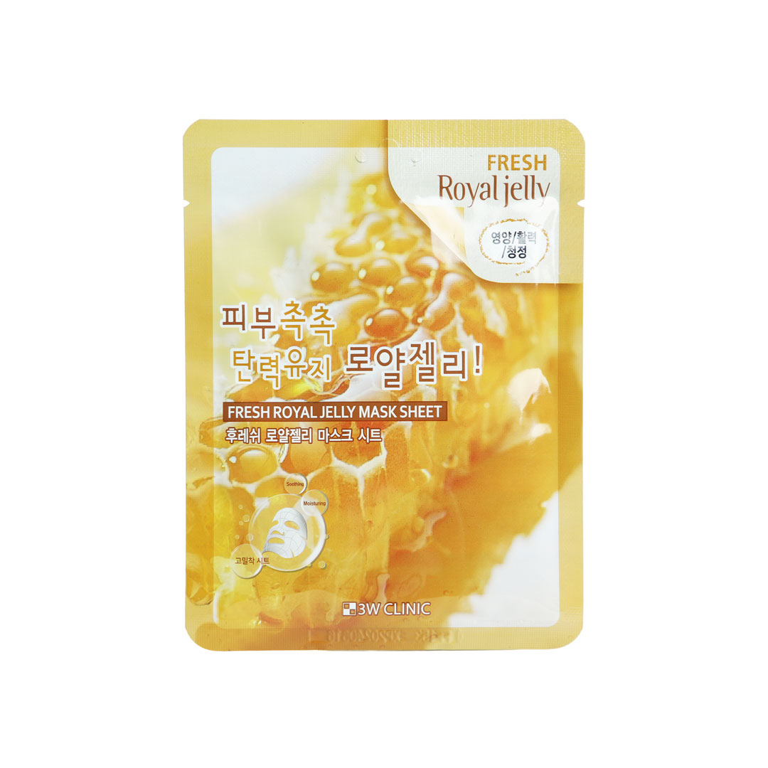 3W Clinic Fresh Royal Jelly Sheet Mask 23ml
