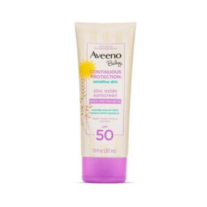 Aveeno Baby Continuous Protection Sunscreen For Sensitive Skin SPF 50 207ml