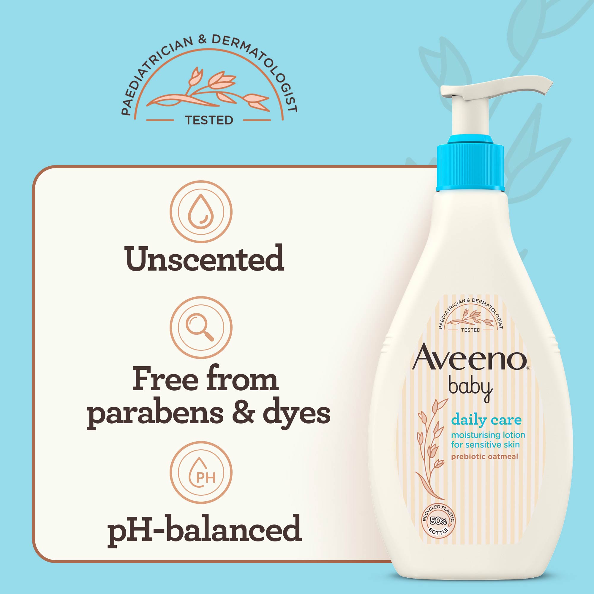 Aveeno Baby Daily Care Moisturising Lotion for Sensitive Skin 250ml