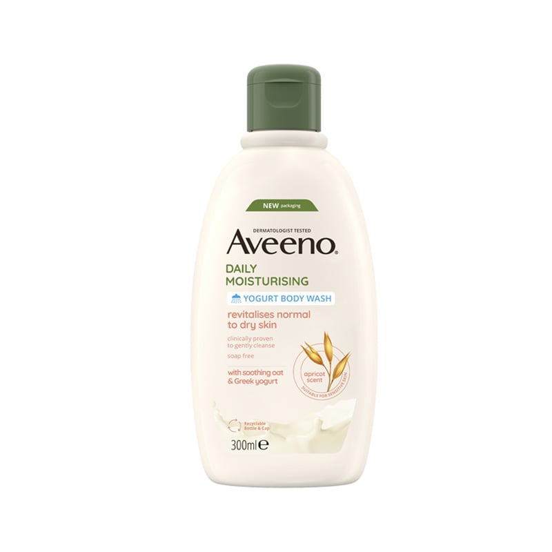 Aveeno Daily Moisturising Yogurt Body Wash With Apricot Scent 300ml