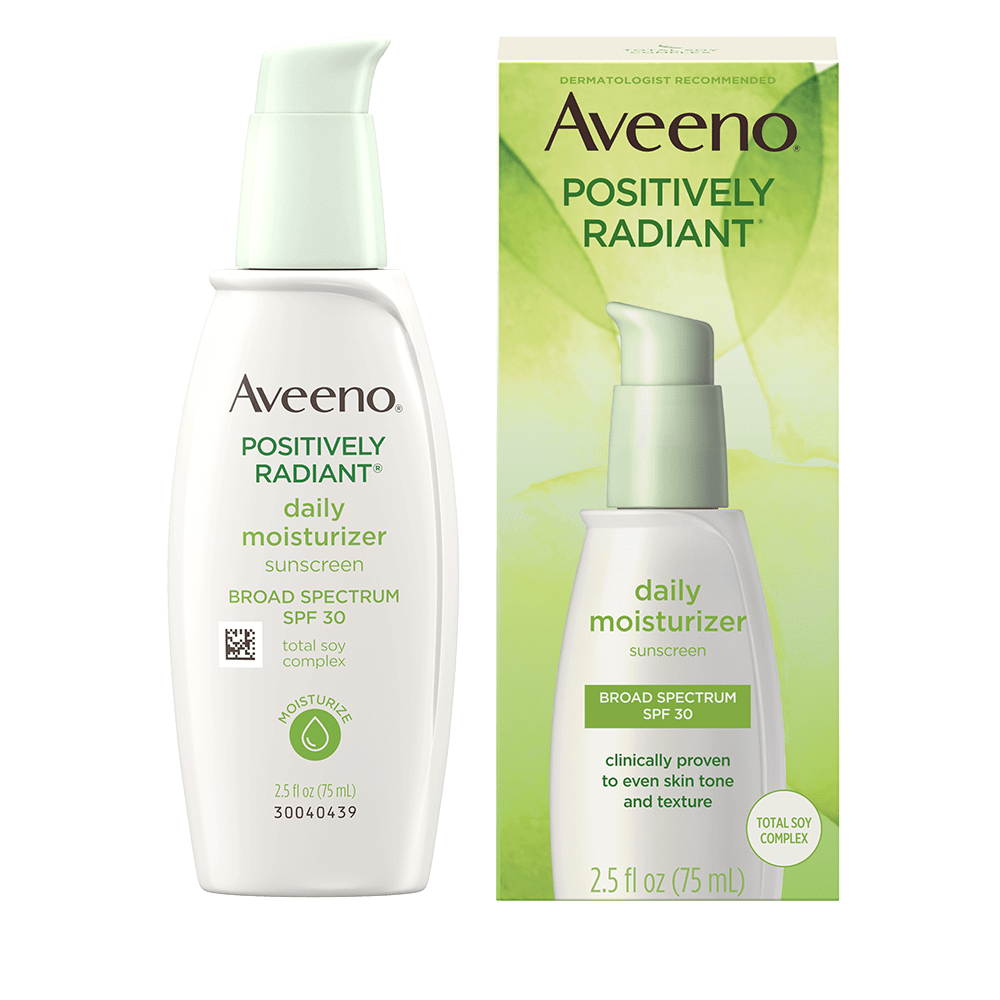 Aveeno Positively Radiant Daily SPF30 Sunscreen Moisturizer 75ml