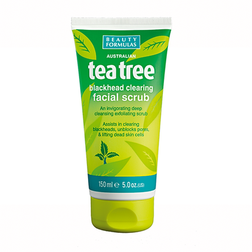 Beauty Formulas Australian Tea Tree Blackhead Clearing Facial Scrub 150ml