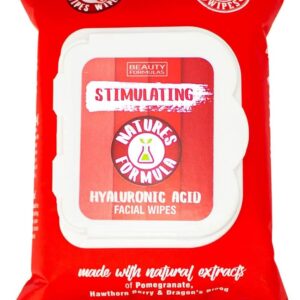 Beauty Formulas Simulating Hyaluronic Acid Facial Wipes 30 Wipes