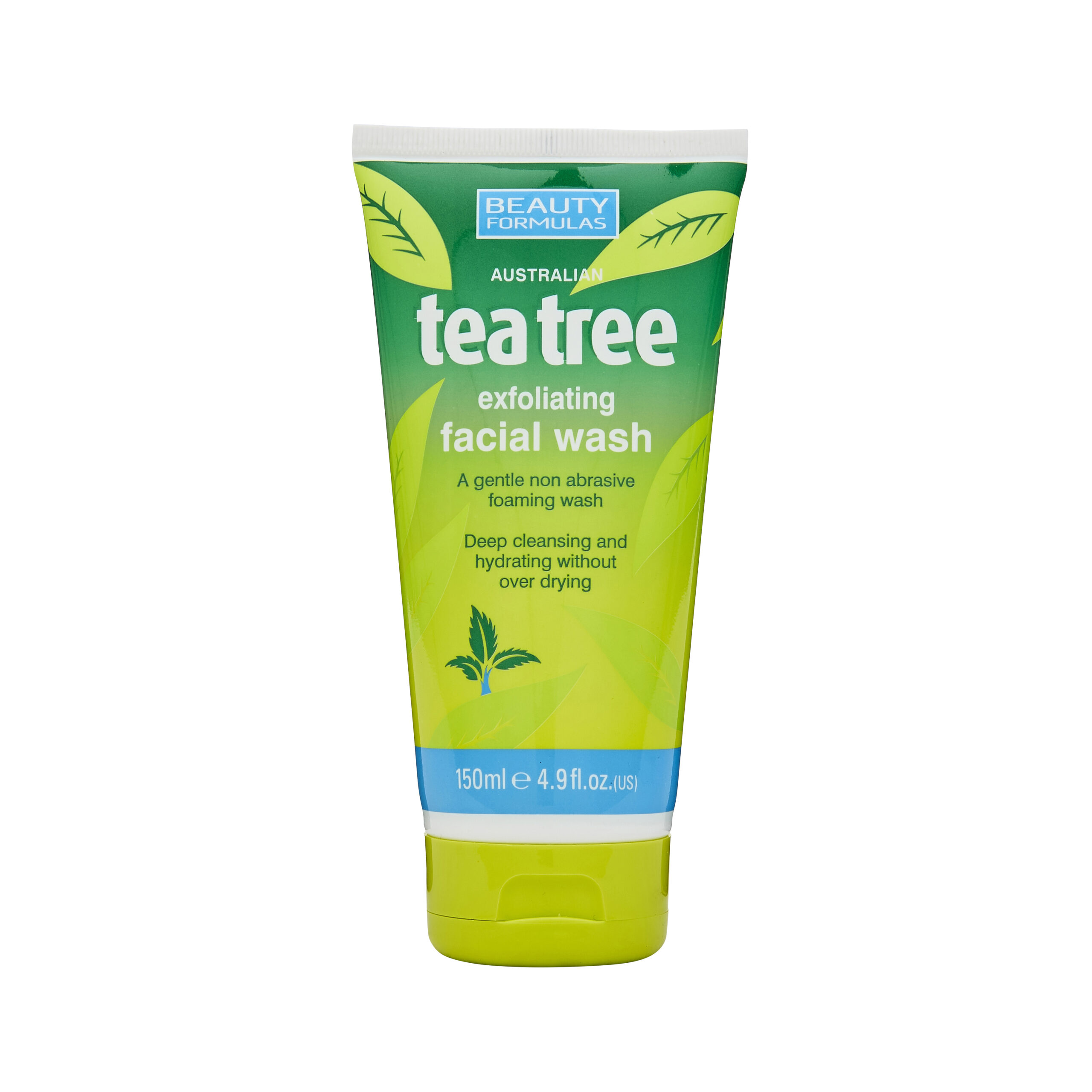 Beauty Formulas Tea Tree Exfoliating Facial Wash 150ml