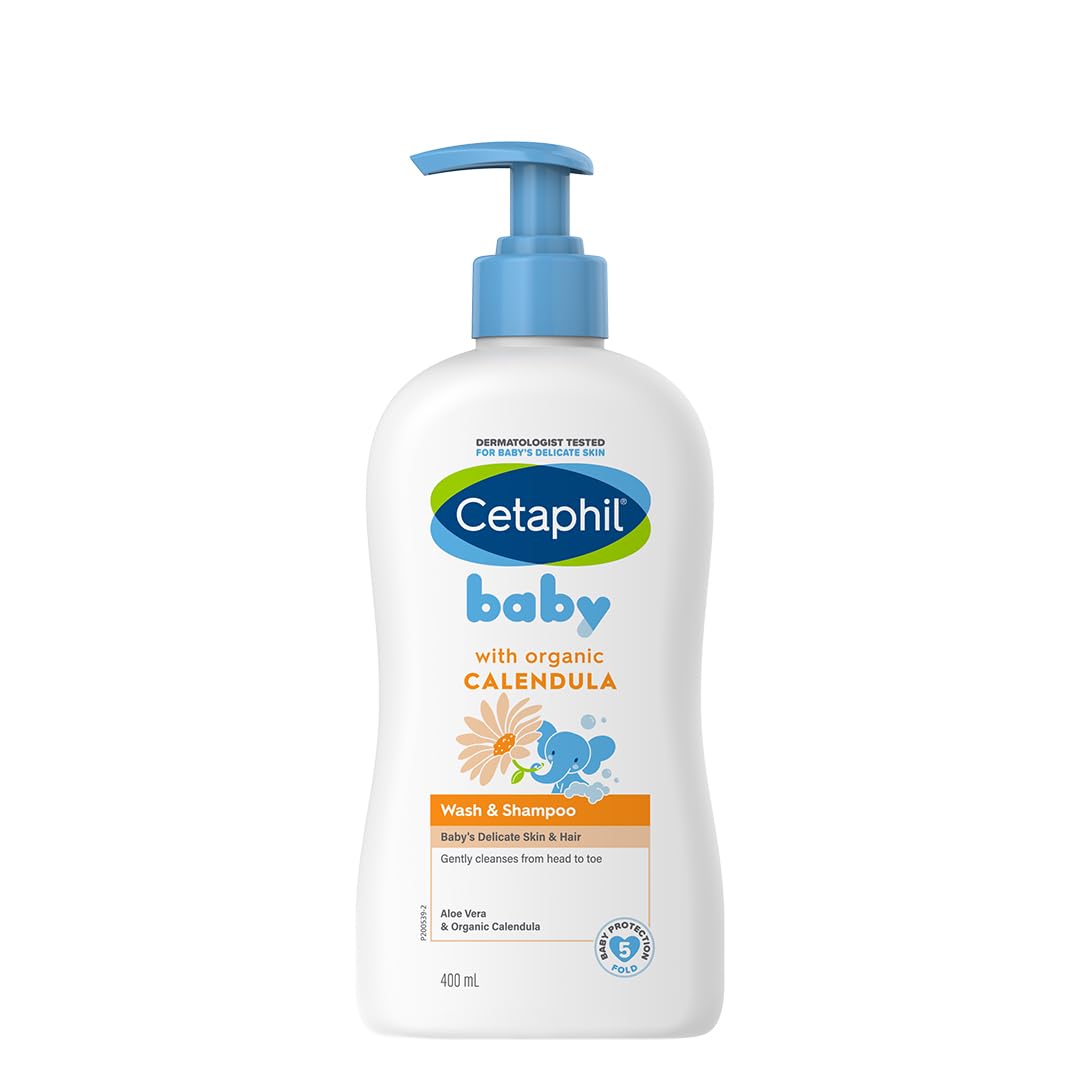 Cetaphil Baby Wash & Shampoo With Organic Calendula 400ml