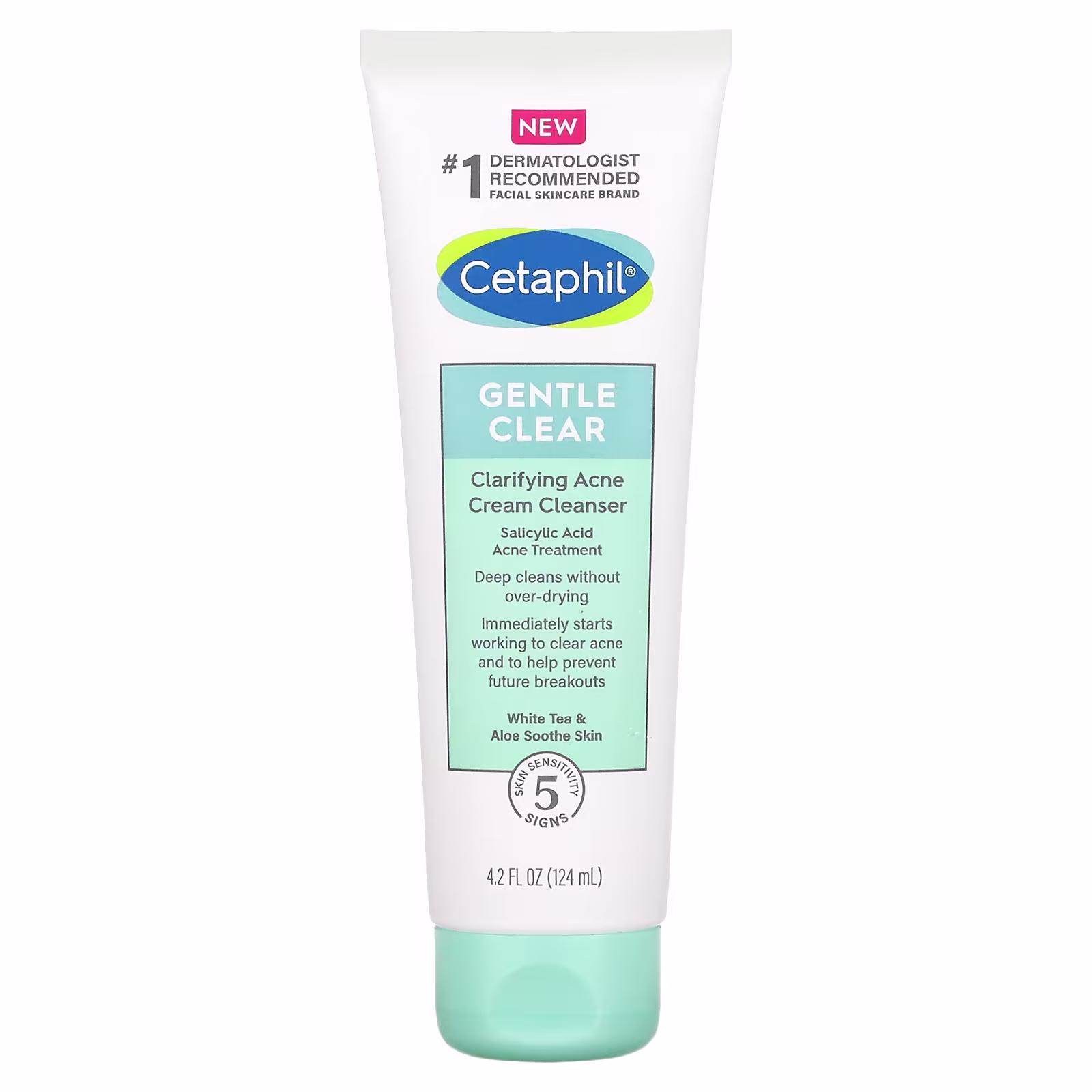 Cetaphil Gentle Clear Clarifying Acne Cream Cleanser 124ml