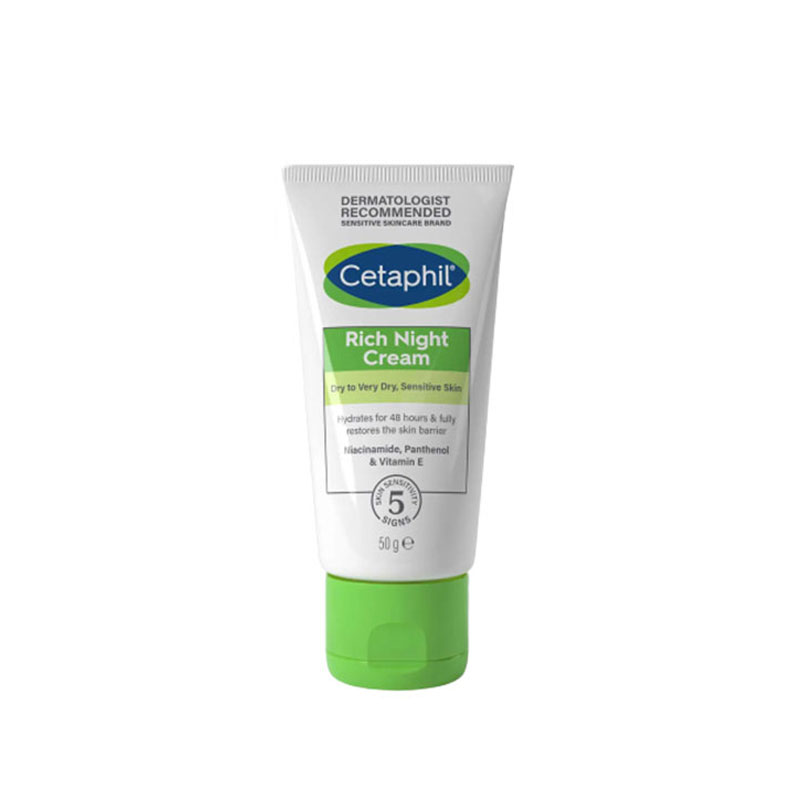 Cetaphil Rich Night Cream for Dry To Very Dry Sensitive Skin 50g