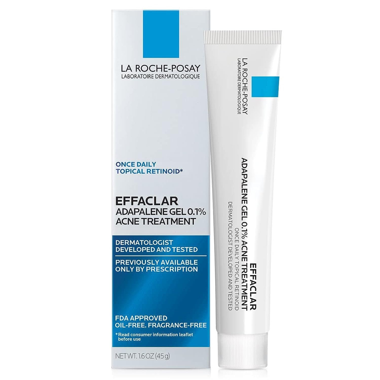 La Roche-Posay Effaclar Adapalene Gel 0.1% Acne Treatment 45g